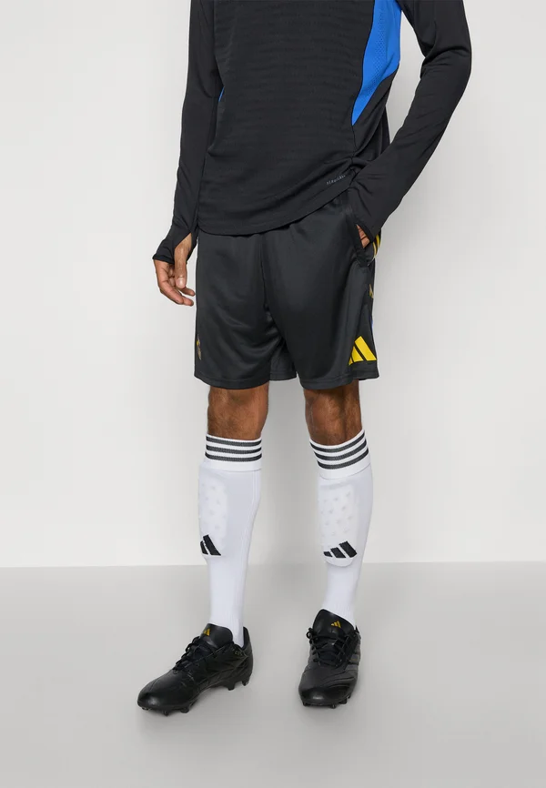 MANCHESTER UNITED 25/26 EUROPEAN TRAINING SHORTS - Kurze Sporthose - black/blue/tribe yellow