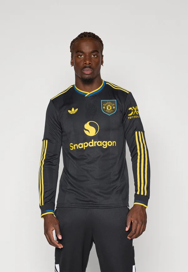 MANCHESTER UNITED 25/26 THIRD AUTHENTIC JERSEY LONGSLEEVE - Langarmshirt - black