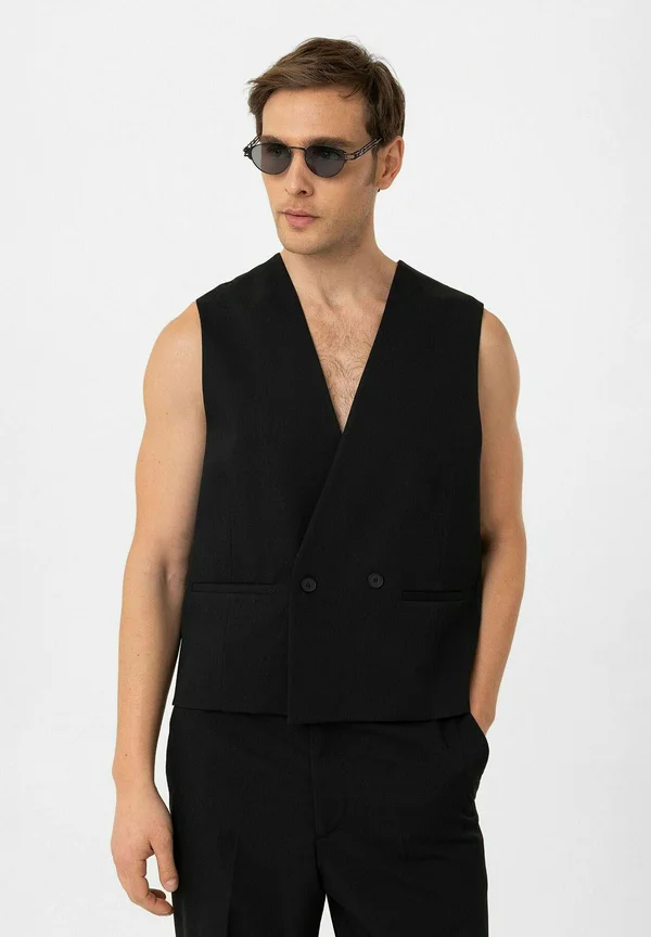 MANEL - Anzugweste - black