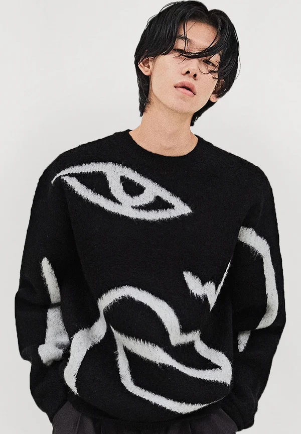 MANERET NEW - Strickpullover - noir