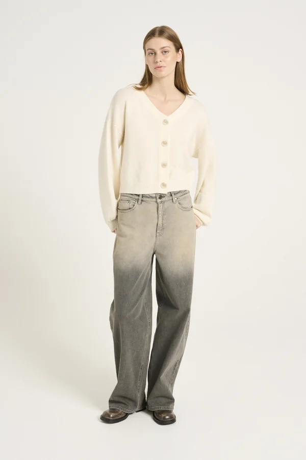 MANZI - Strickjacke - egret