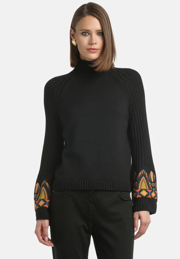 MARFISA - Strickpullover - nero