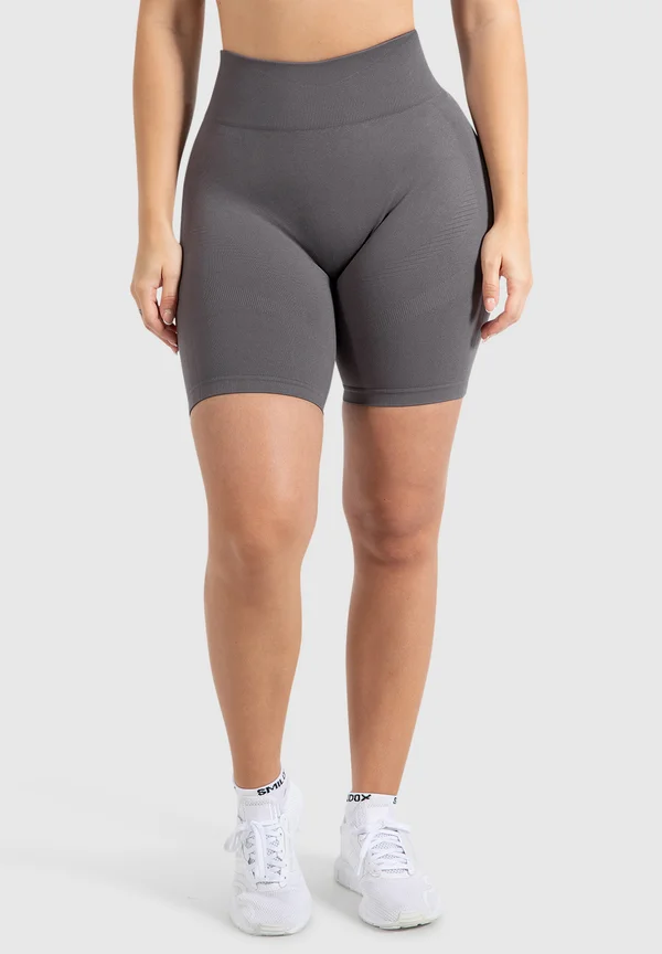 MARIA SOLID SHORTS SCRUNCH KURZE HOSE SEAMLESS - Tights - anthrazit