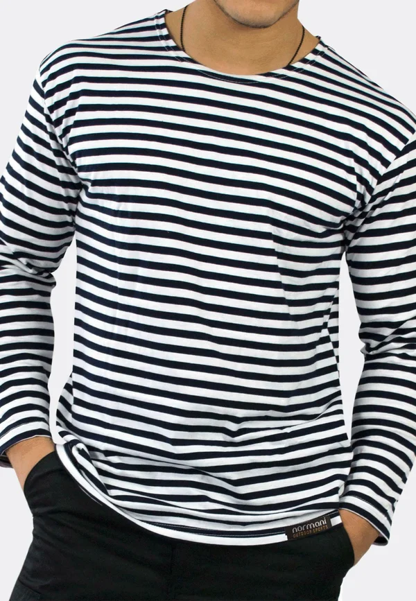MARINE SEEMANNS  - Langarmshirt - marine weiß