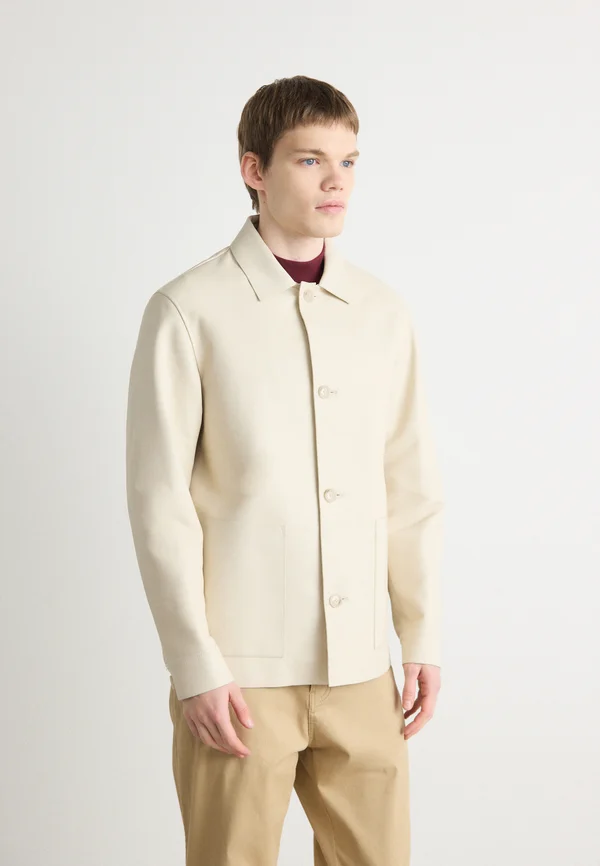 MARKIN - Lederjacke - open white