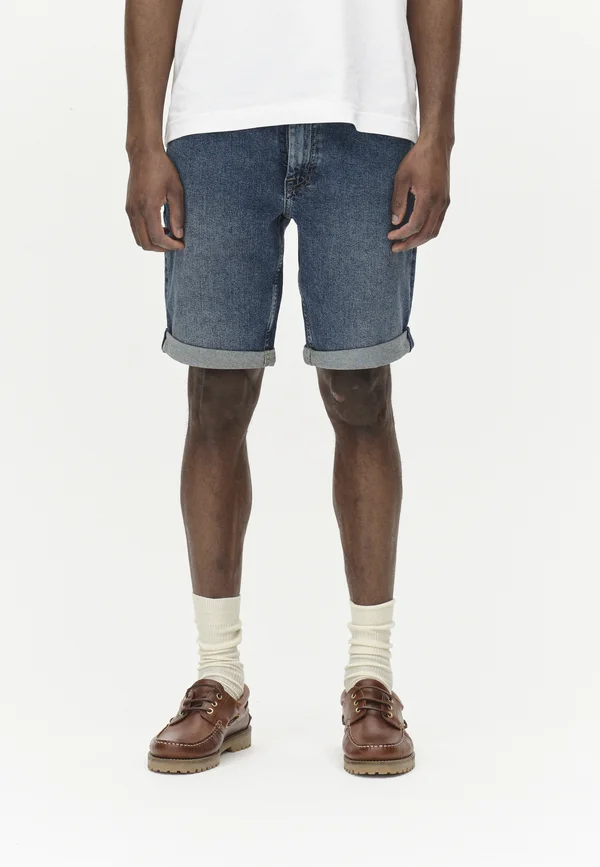 MARKUS - Jeans Shorts - dark blue denim
