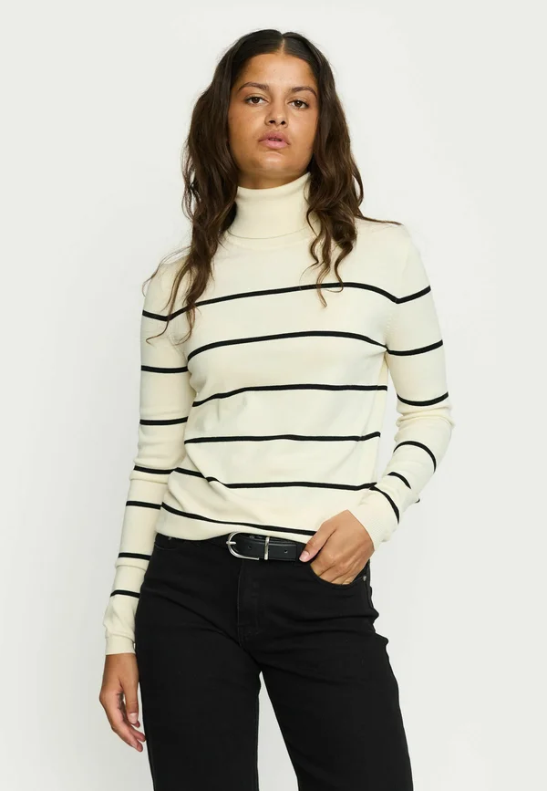 MARLA ROLLNECK STRIPE - Strickpullover - arctic wolf