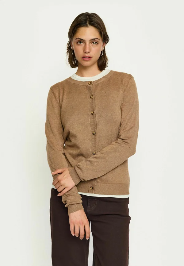 MARLA - Strickjacke - toasted coconut melange