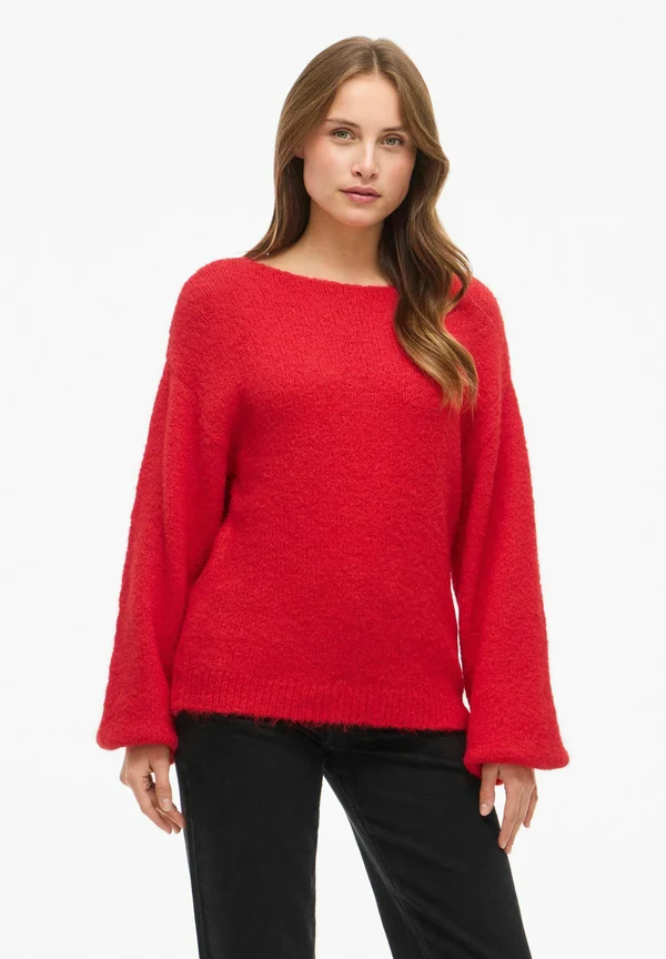 MARLEY LS PULLOVER - Strickpullover - hibiscus