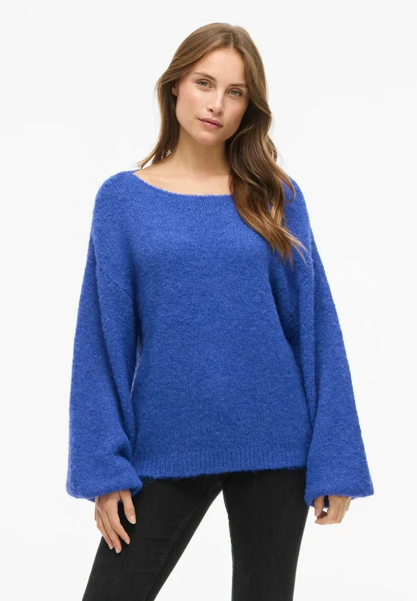 MARLEY LS PULLOVER - Strickpullover - mazarine blue