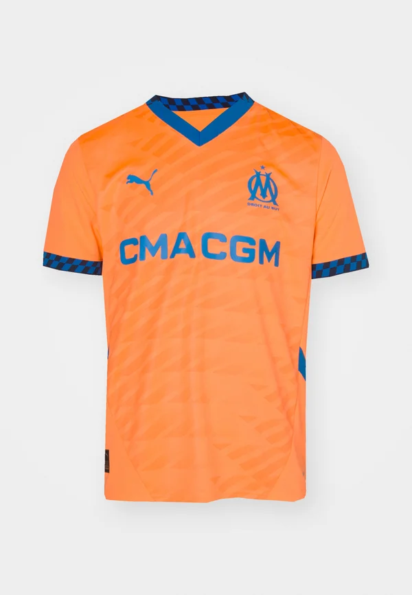 MARSEILLE THIRD REPLICA - Fußball-Trikot - fluro orange pes cayenne pepper racing blue