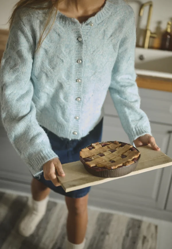 MARTHA - Strickjacke - windward blue melange