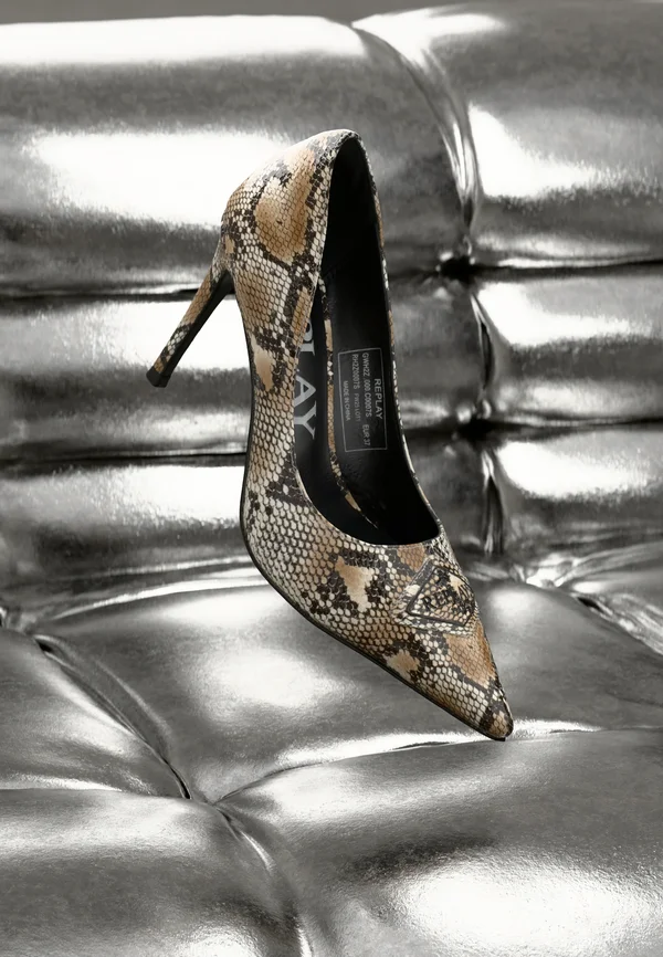 MARTINE SNAKE - High Heel Pumps - beige