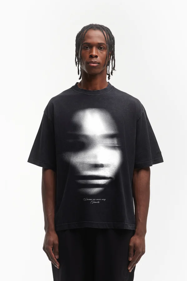 MARTINE UNISEX - T-Shirt print - black washed