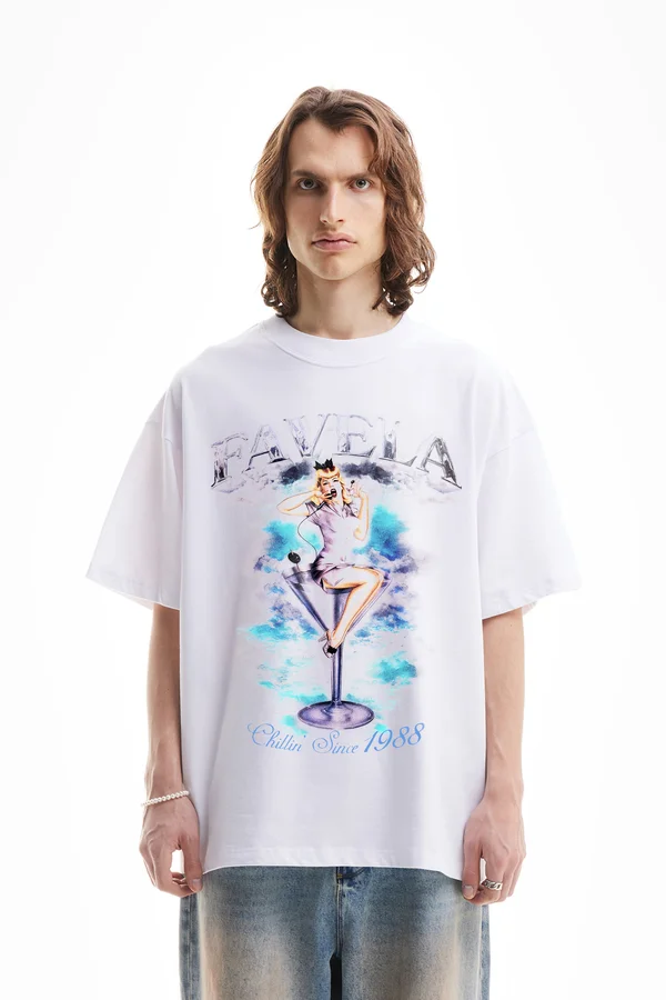 MARTINE UNISEX - T-Shirt print - white