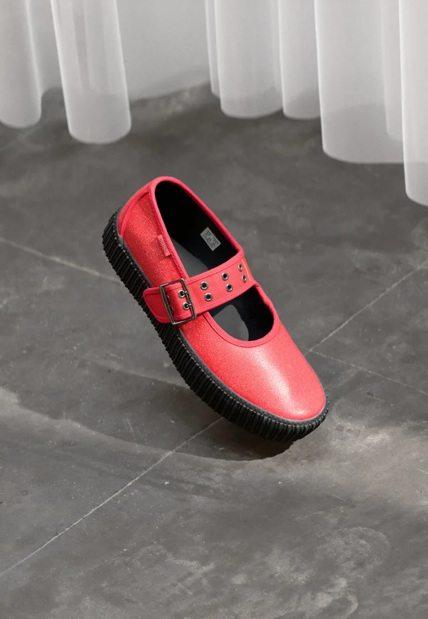 MARY JANE CREEPER - Riemchenballerina - racing red