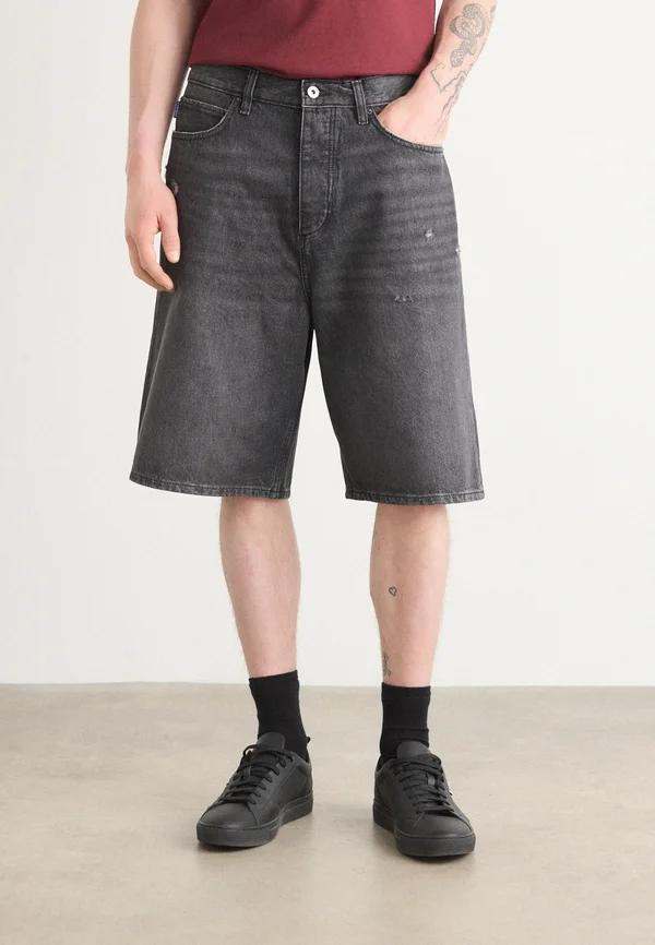 MASON - Jeans Shorts - dark grey