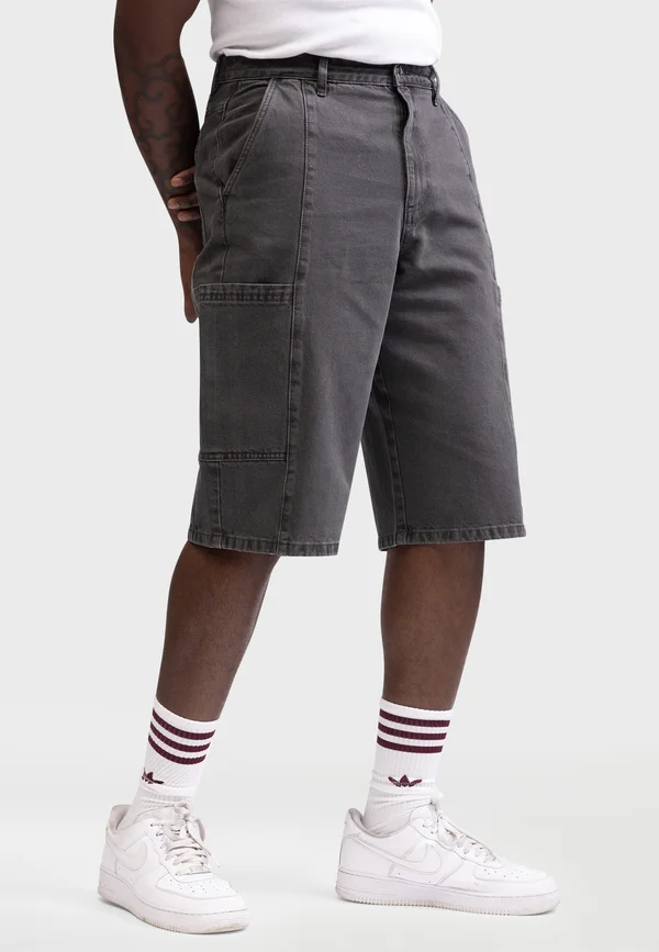 MASON - Jeans Shorts - pirate black