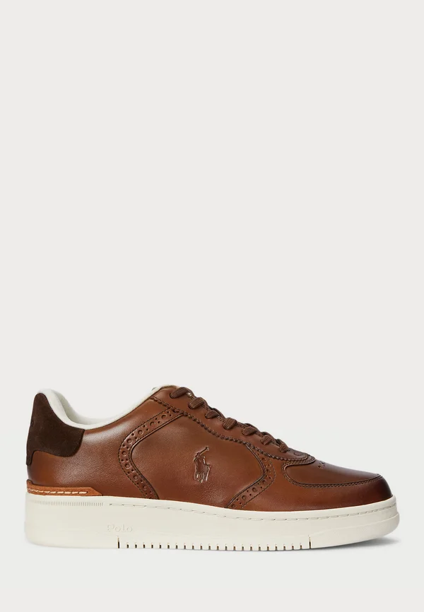 MASTERS COURT BURNISHED LEATHER SNEAKER UNISEX - Sneaker low - brown