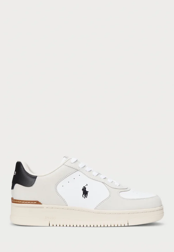 MASTERS COURT NUBUCK & LEATHER SNEAKER UNISEX - Sneaker low - white/bianco/black