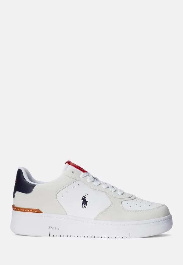 MASTERS COURT SUEDE LEATHER TRAINER - Sneaker low - white/navy/red