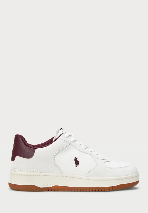MASTERS COURT SUEDE PANELED SNEAKERUNISEX - Sneaker low - deckwash white/wine