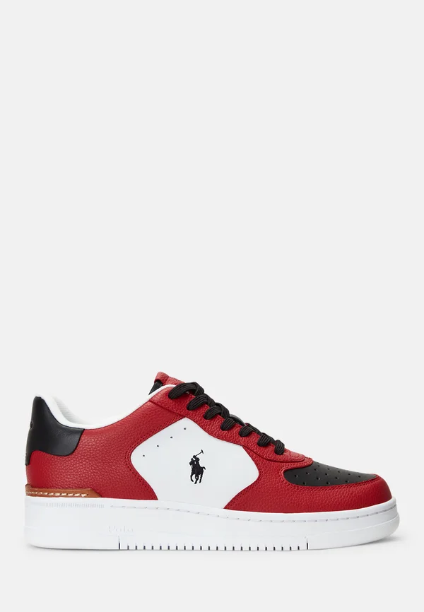 MASTERS COURT TOP UNISEX - Sneaker low - red/black/white