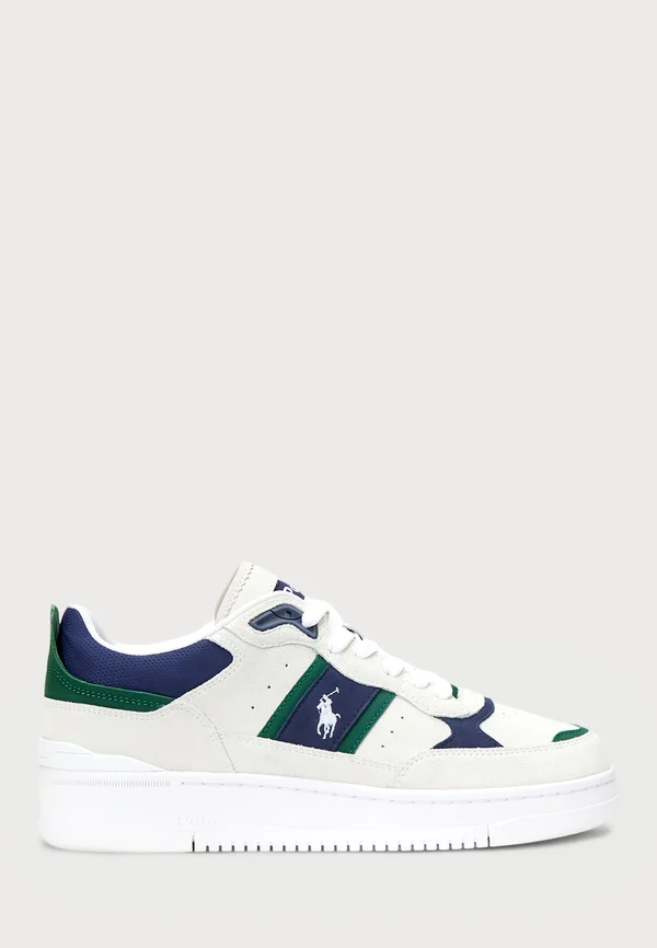 MASTERS SPORT SUEDE SNEAKER UNISEX - Sneaker low - bianco/navy/green