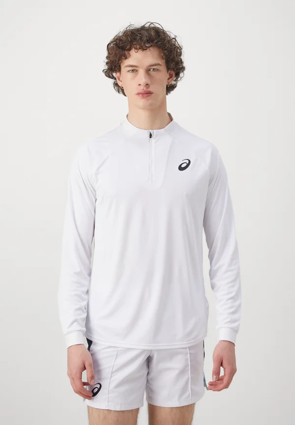 MATCH LS 1/2 ZIP - Sport T-Shirt - brilliant white