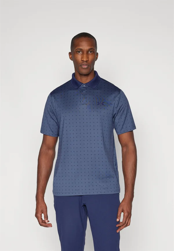 MATCHPLAY PRINTED  - Poloshirt - downpour gray/midnight navy