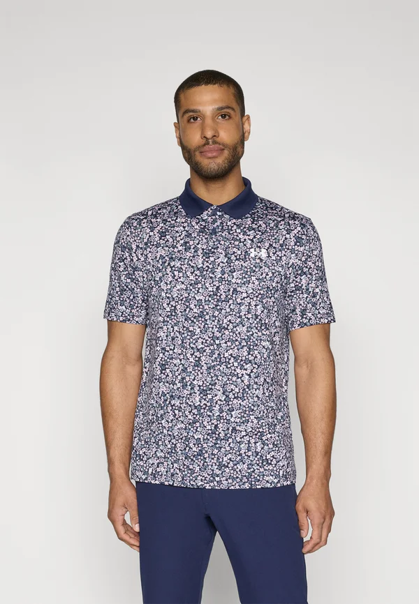 MATCHPLAY PRINTED  - Poloshirt - midnight navy/downpour gray/white