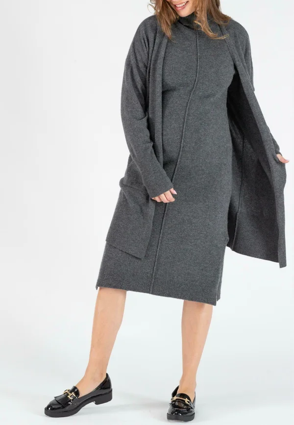 MATERNITY AND NURSING LONG  LAURIE - Strickjacke - anthracite