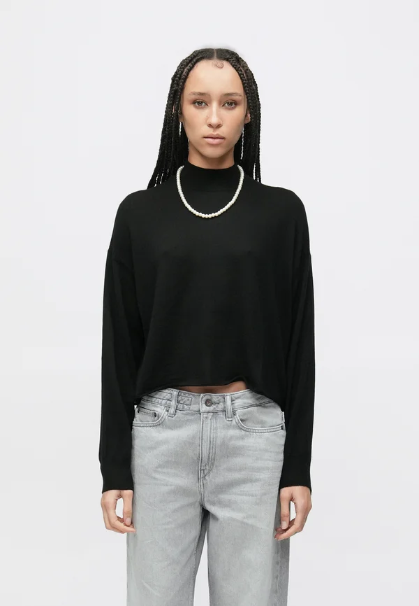 MATHISA - Strickpullover - black