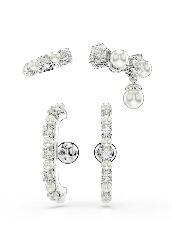 MATRIX SET 3 - Ohrringe - white