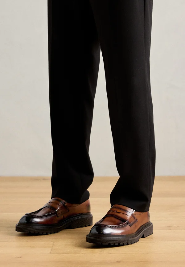 MATTEO 1 - Slipper - wood/pebble/rich tan/brown