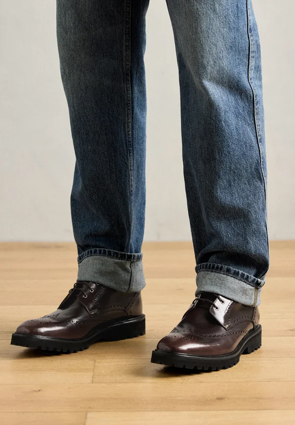 MATTHEW 7 - Schnürstiefelette - brush off espresso/black