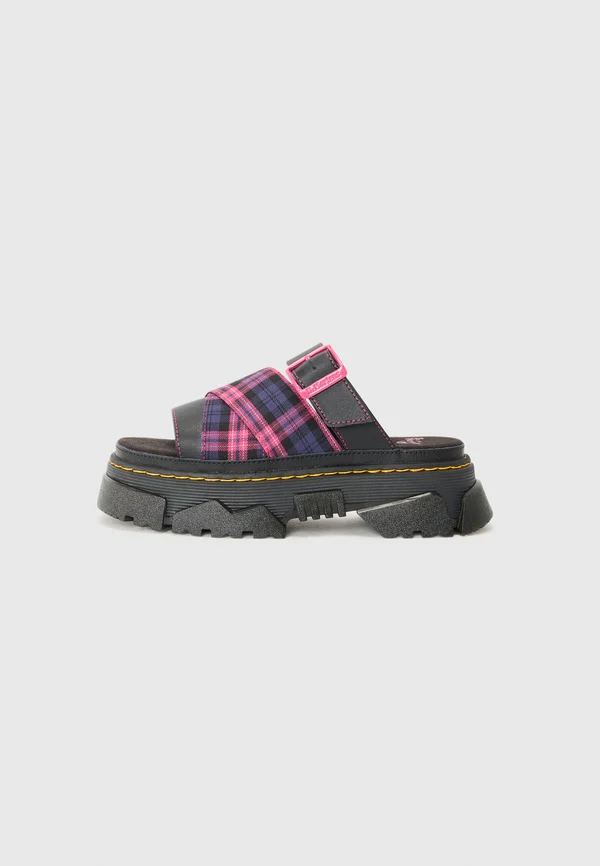 MATTISON - Plateausandalette - black/pink