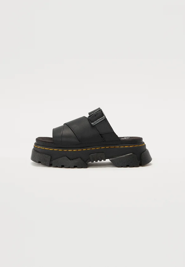 MATTISON SLIDE - Plateausandalette - black athena