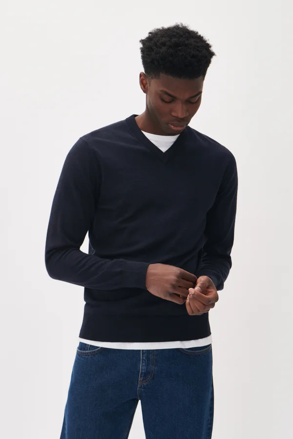 MAVIGGO - Strickpullover - dark navy melange