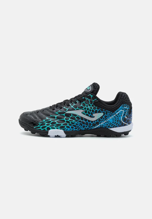 MAXIMA - Fußballschuh Multinocken - black/turquoise