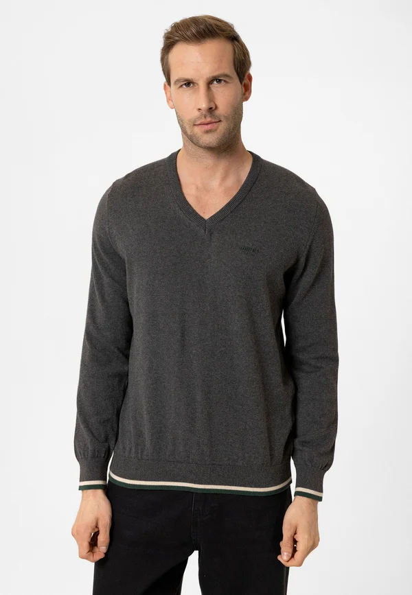 MAXIME - Strickpullover - anthracite