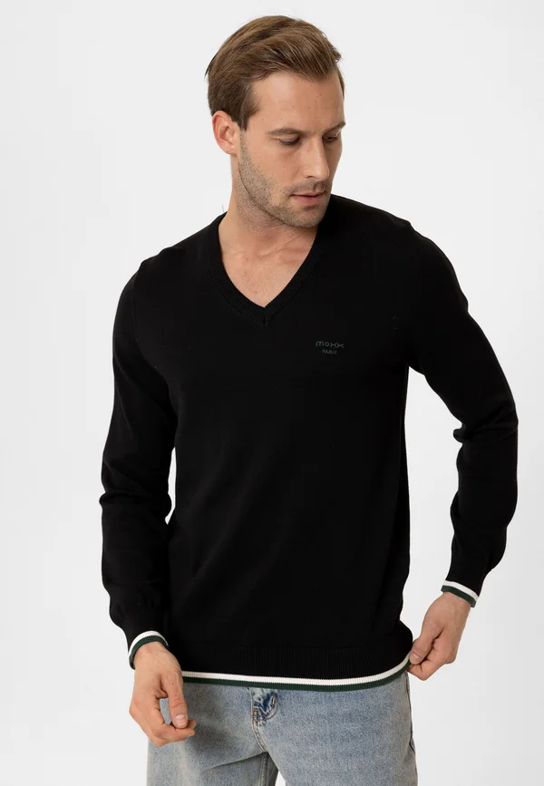 MAXIME - Strickpullover - black