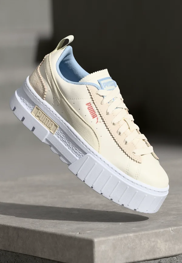 MAYZE GENTLE MELD - Sneaker low - warm white/white