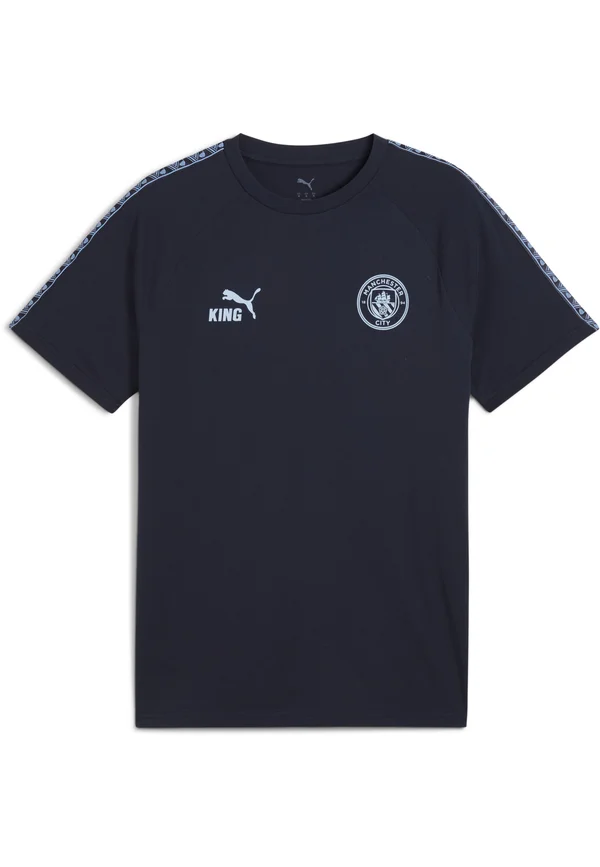 MCFC KING TEE - Vereinsmannschaften - deep navy-team light blue
