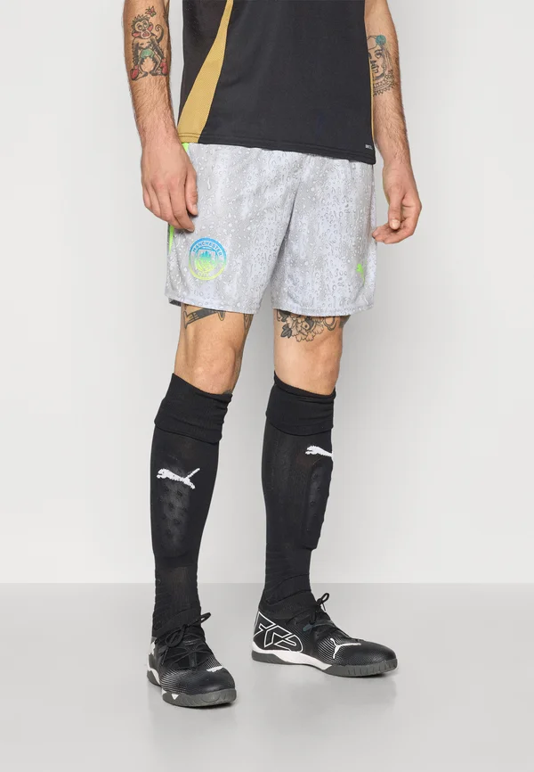 MCFC SHORTS REPLICA BLOCKING - Vereinsmannschaften - cool weather/pro green