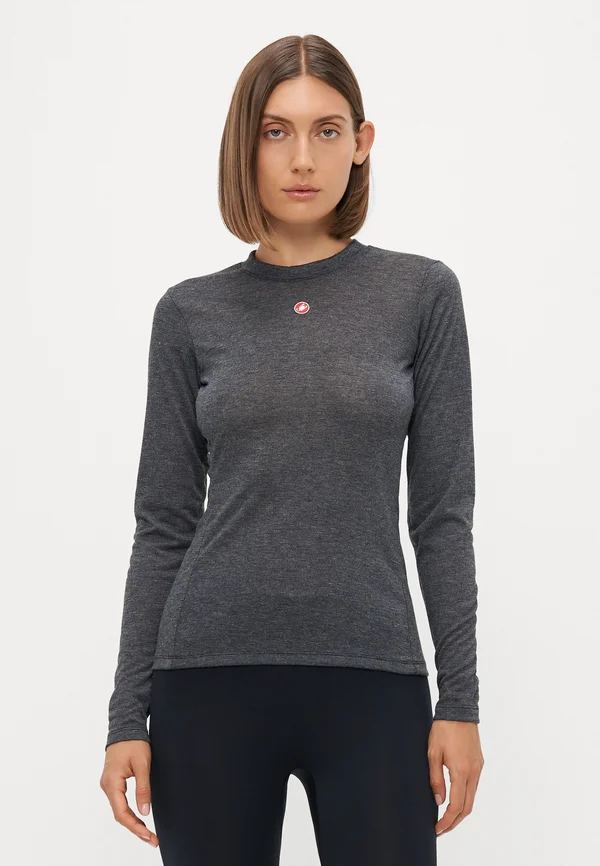 MEDIO BASE LAYER LONG SLEEVE - Unterhemd/-shirt - melange gray