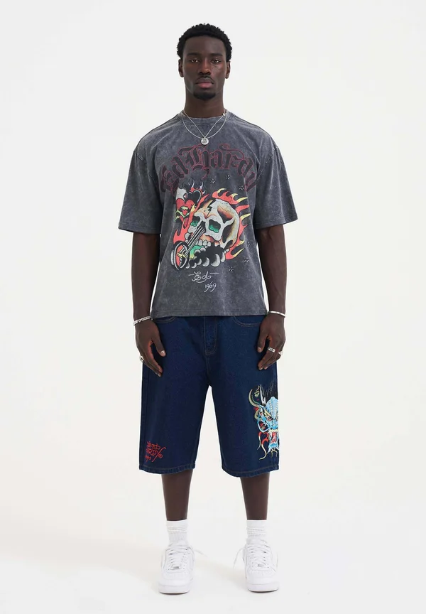 MEDUSA DRAG SKATER - Jeans Shorts - indigo