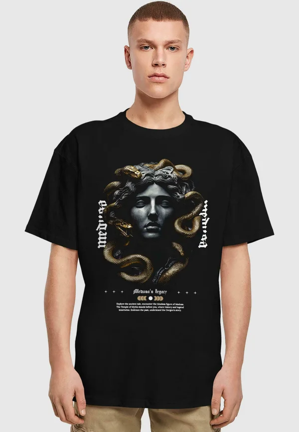MEDUSA'S LEGACY HEAVY OVERSIZE  - T-Shirt print - black