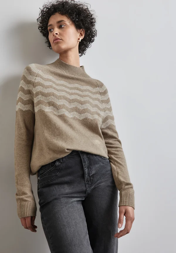 MELANGE-LOOK  - Strickpullover - beige
