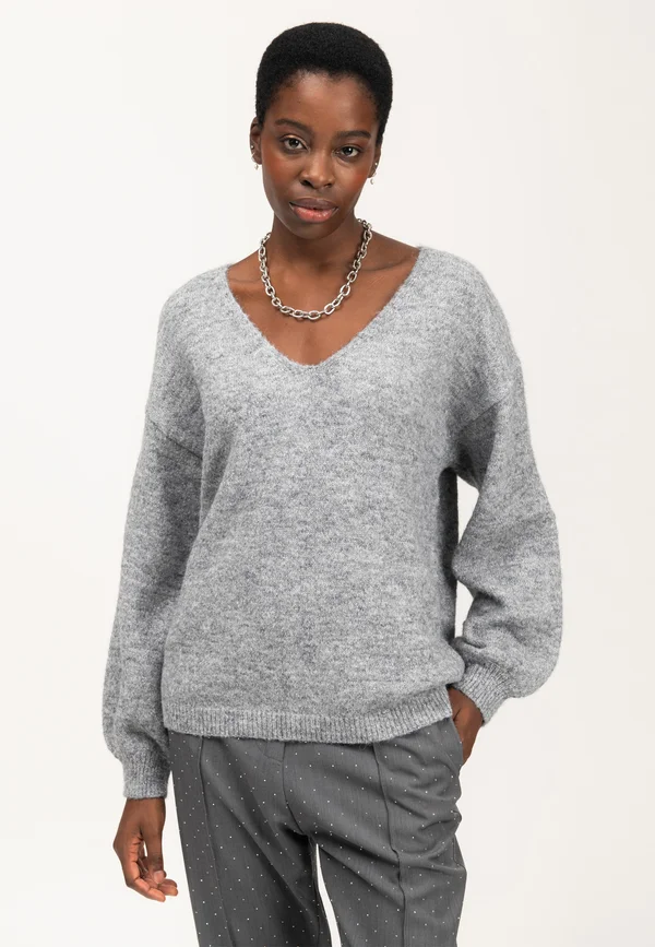 MELANGED - Strickpullover - grey